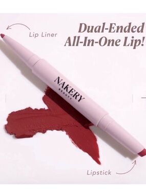 Nakery Beauty PLUMParadise Berry Wild Dual-Ended Lipstick & Liner - NIB